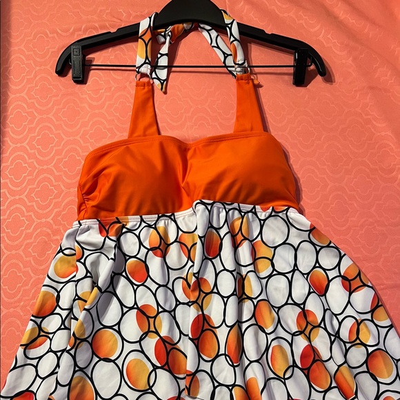 Other - NEW Orange/White Bathing Suit